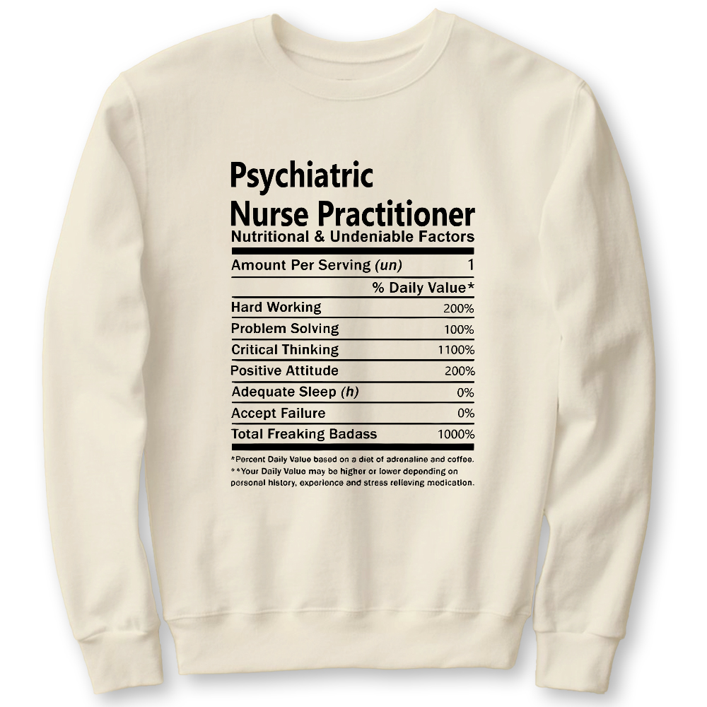 Psychiatric Nurse Practitioner Cotton Pullover Sweatshirt