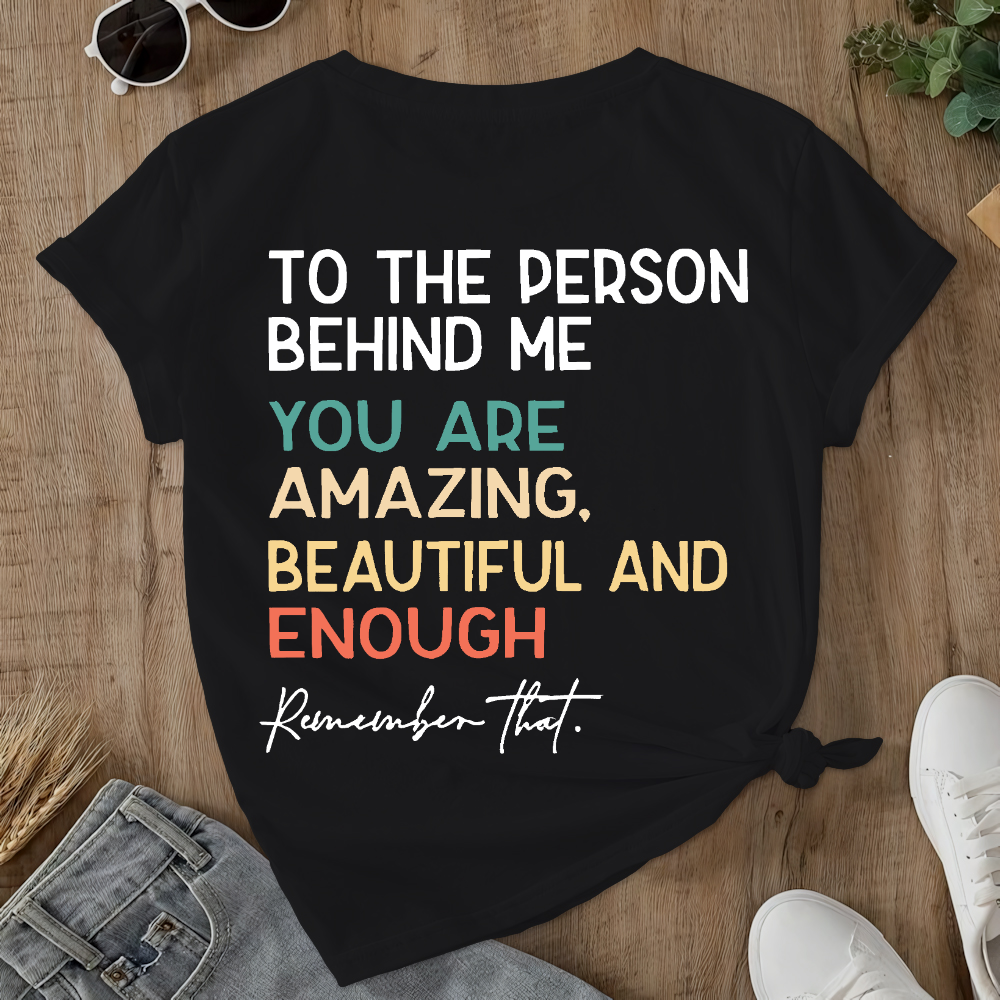 You Matter Prevention of Suicide Awareness Double-Sided Cotton Printed T-Shirt