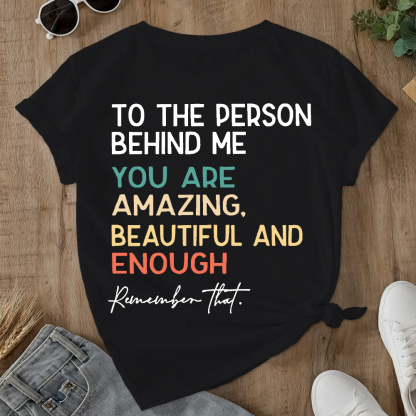 You Matter Prevention of Suicide Awareness Double-Sided Cotton Printed T-Shirt