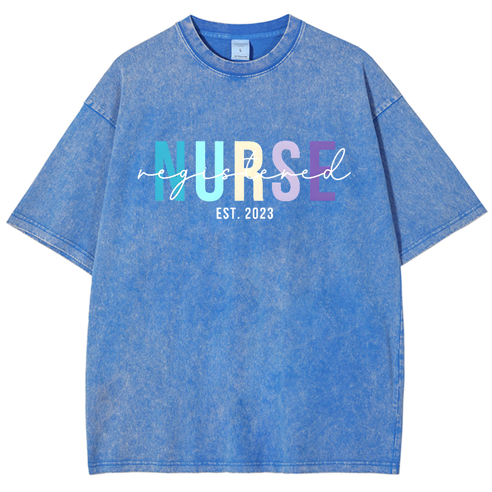 Registered Nurse Vintage Washed T-shirt