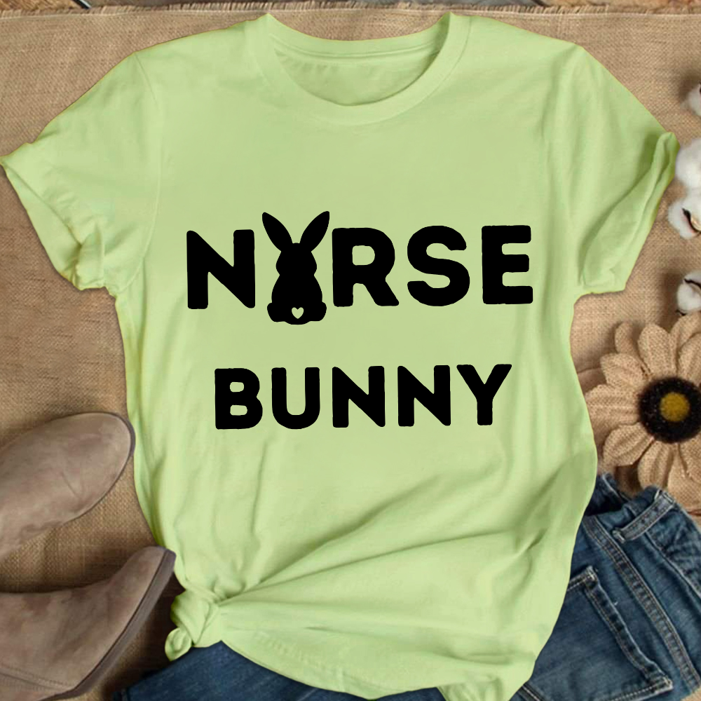 Nurse Bunny Cotton Nurse T-shirt
