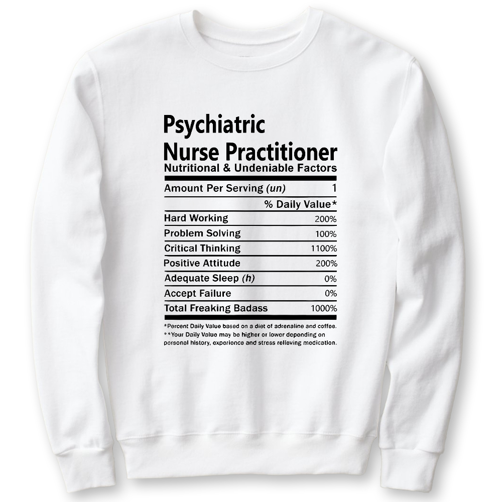 Psychiatric Nurse Practitioner Cotton Pullover Sweatshirt