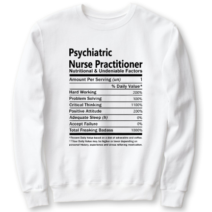 Psychiatric Nurse Practitioner Cotton Pullover Sweatshirt