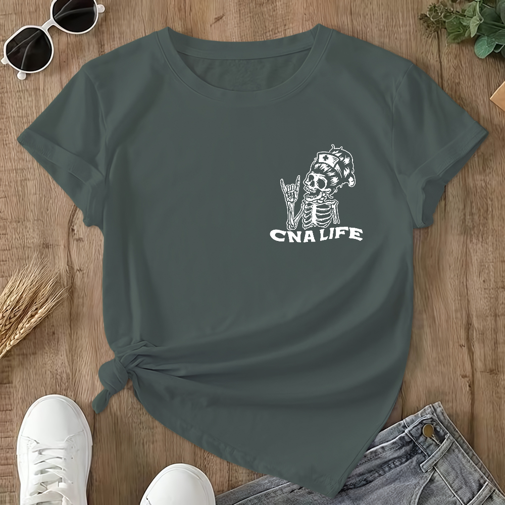 CNA Life Double-Sided Cotton Printed T-Shirt