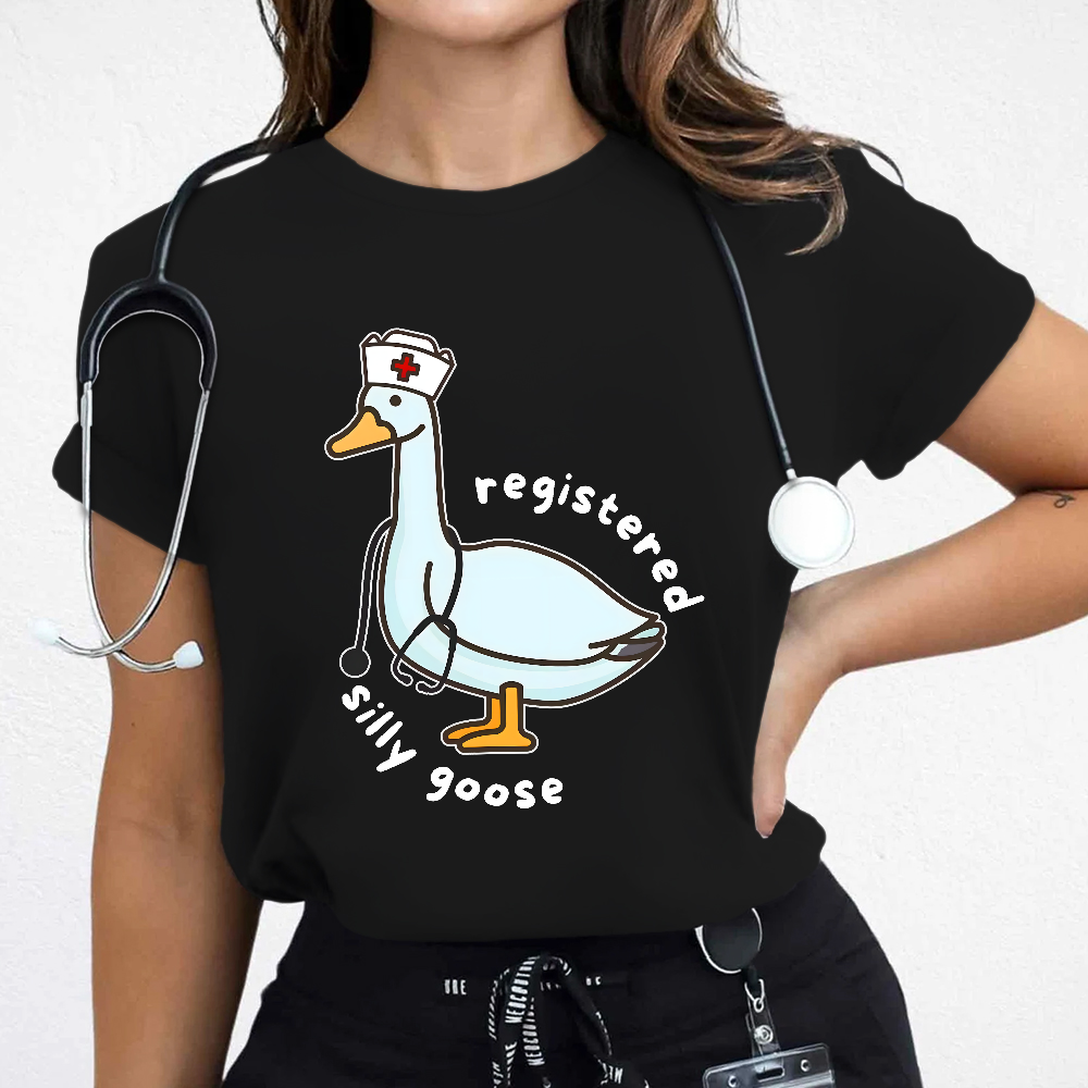 Registered Silly Goose Cotton Nurse T-shirt