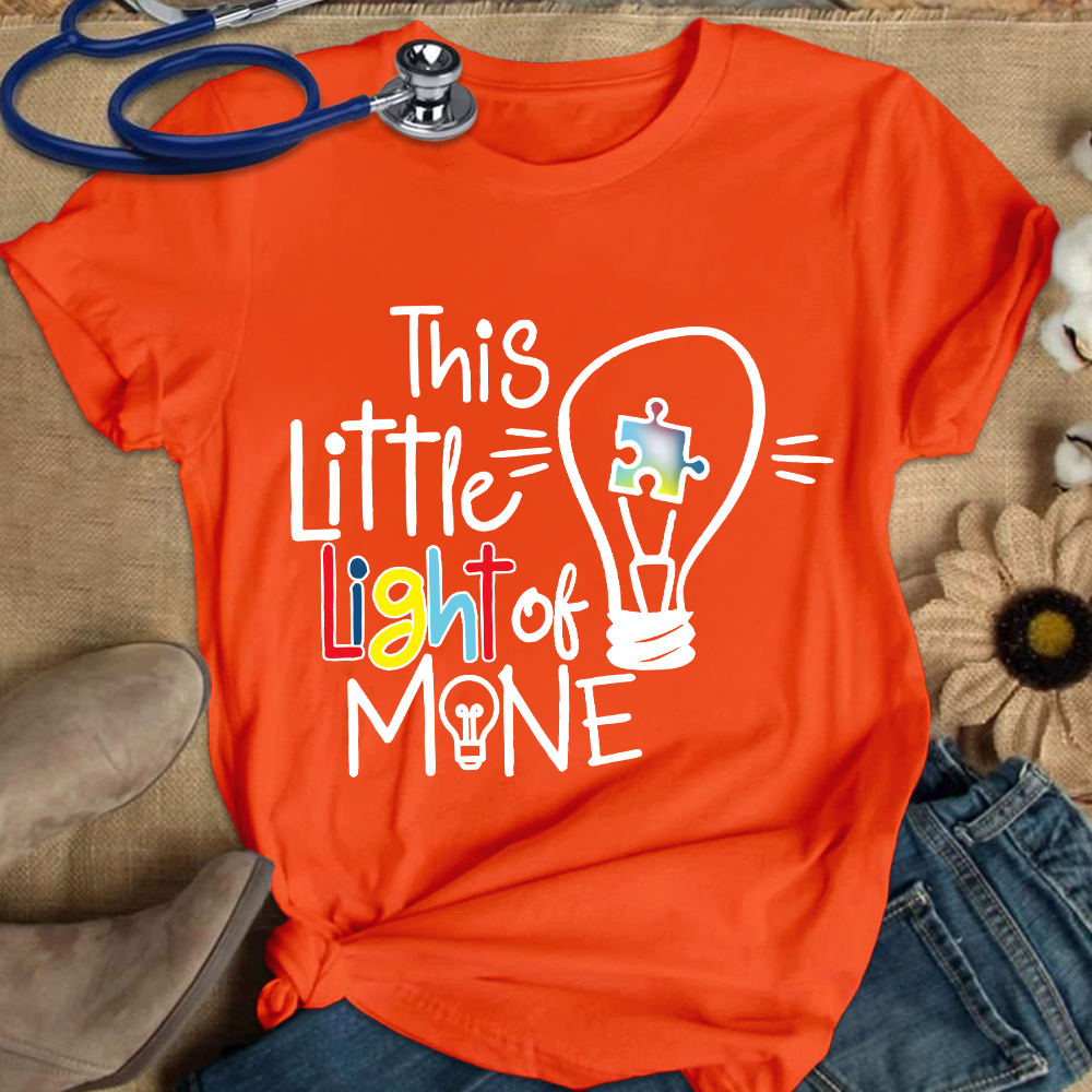 This Little Light Of Mine Autism Cotton Nurse T-shirt
