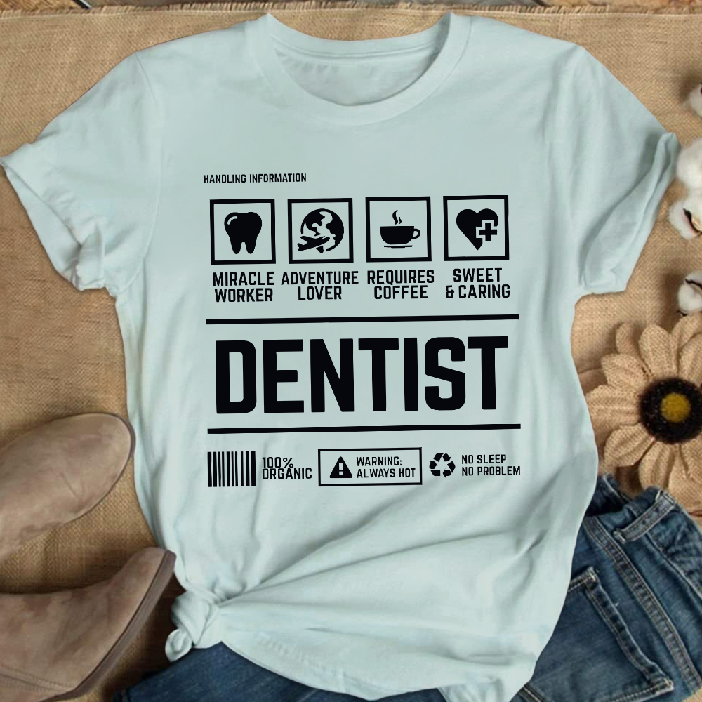 Dentist's Notes Cotton Nurse T-shirt