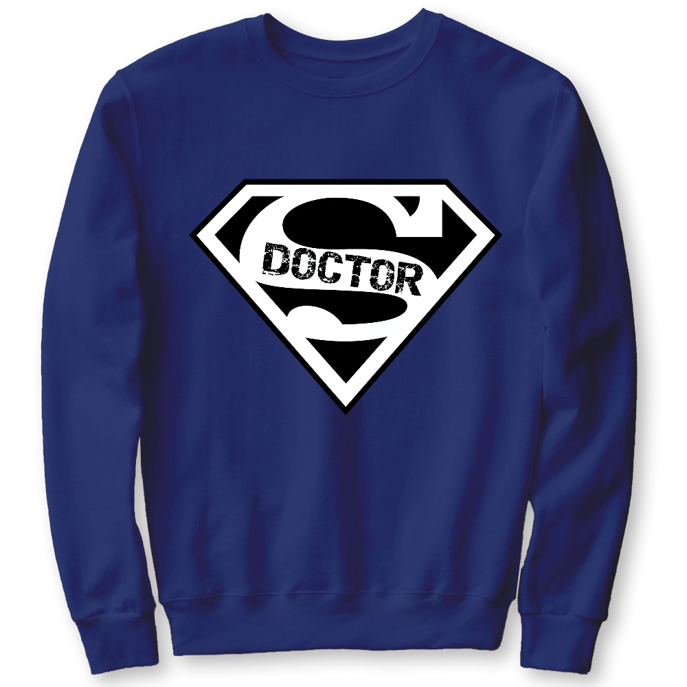 Super Doctor Cotton Pullover Sweatshirt