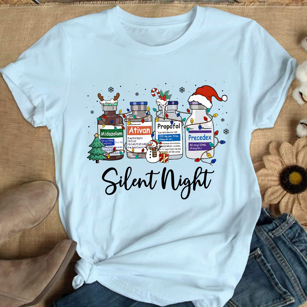 Silent Night Cotton Nurse T-shirt