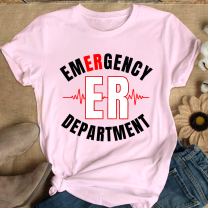 Emergency Department Cotton Nurse T-shirt