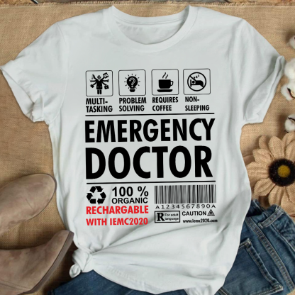 Emergency Doctor's Manual Cotton Nurse T-shirt