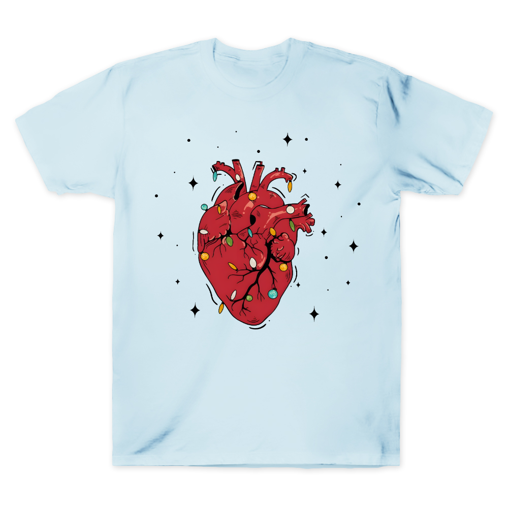 Heart Anatomy Christmas Cotton Doctor T-shirt