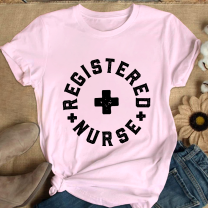 Registered Nurse Cotton Nurse T-shirt