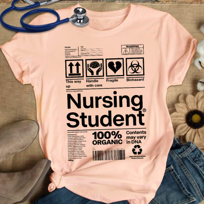 School Of Nursing Student Gift Cotton Nurse T-shirt