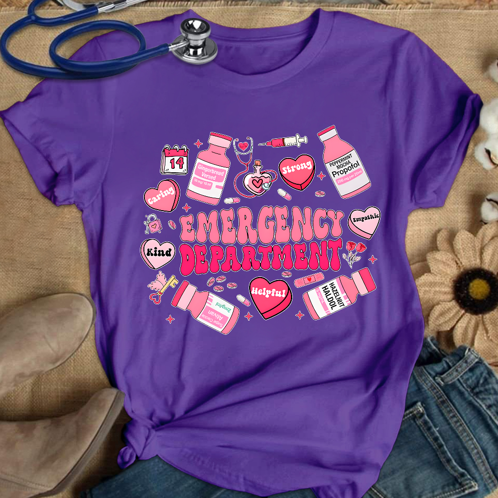 Emergency Department Gift Cotton Nurse T-shirt