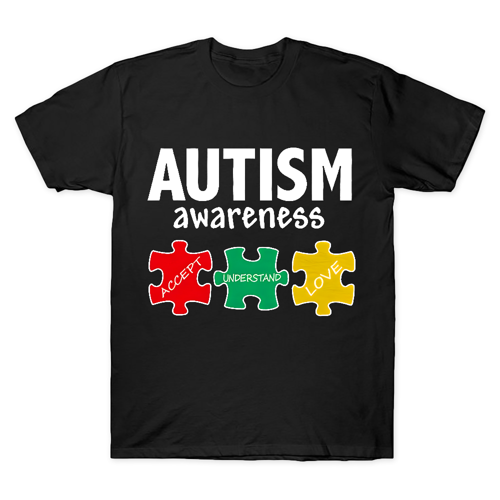 Accept Understand Love Autism Awareness Cotton Doctor T-shirt