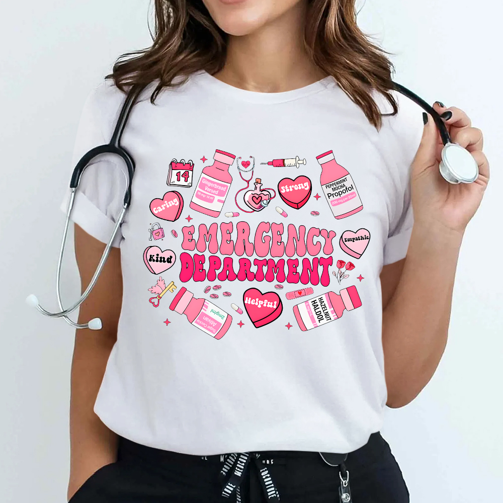 Emergency Department Gift Cotton Nurse T-shirt