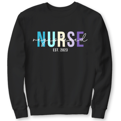 Registered Nurse Cotton Pullover Sweatshirt
