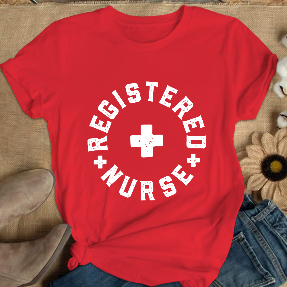 Registered Nurse Cotton Nurse T-shirt