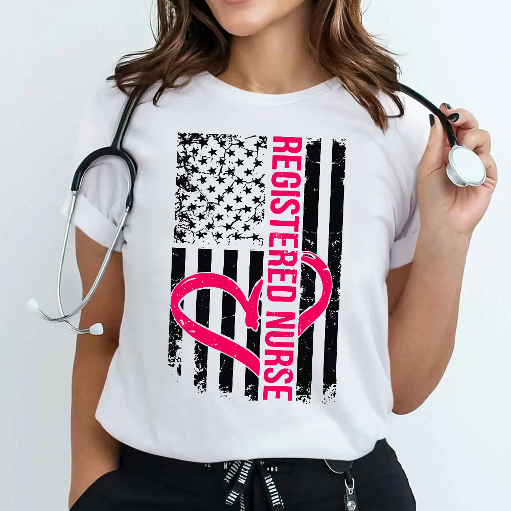 Registered Nurse Cotton Nurse T-shirt