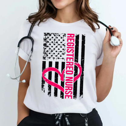 Registered Nurse Cotton Nurse T-shirt