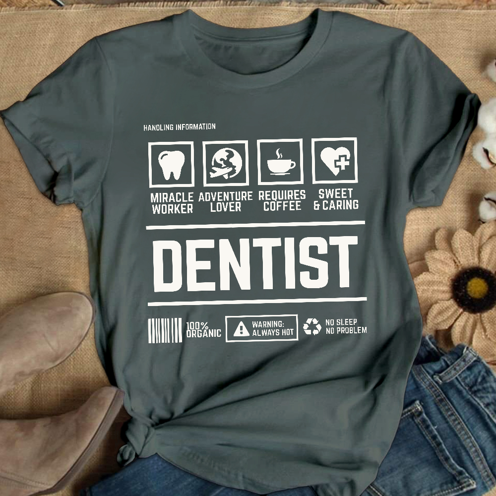 Dentist's Notes Cotton Nurse T-shirt