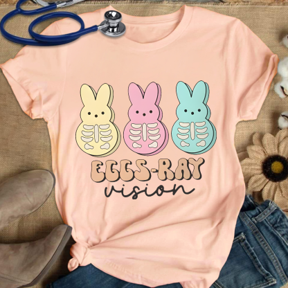 Eggs Ray Vision Radiology Cotton Nurse T-shirt