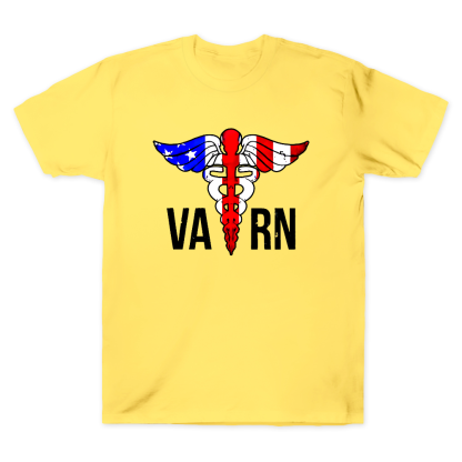 VA RN Nurse Symbol Flag Cotton Doctor T-shirt