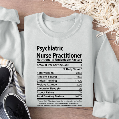 Psychiatric Nurse Practitioner Cotton Pullover Sweatshirt