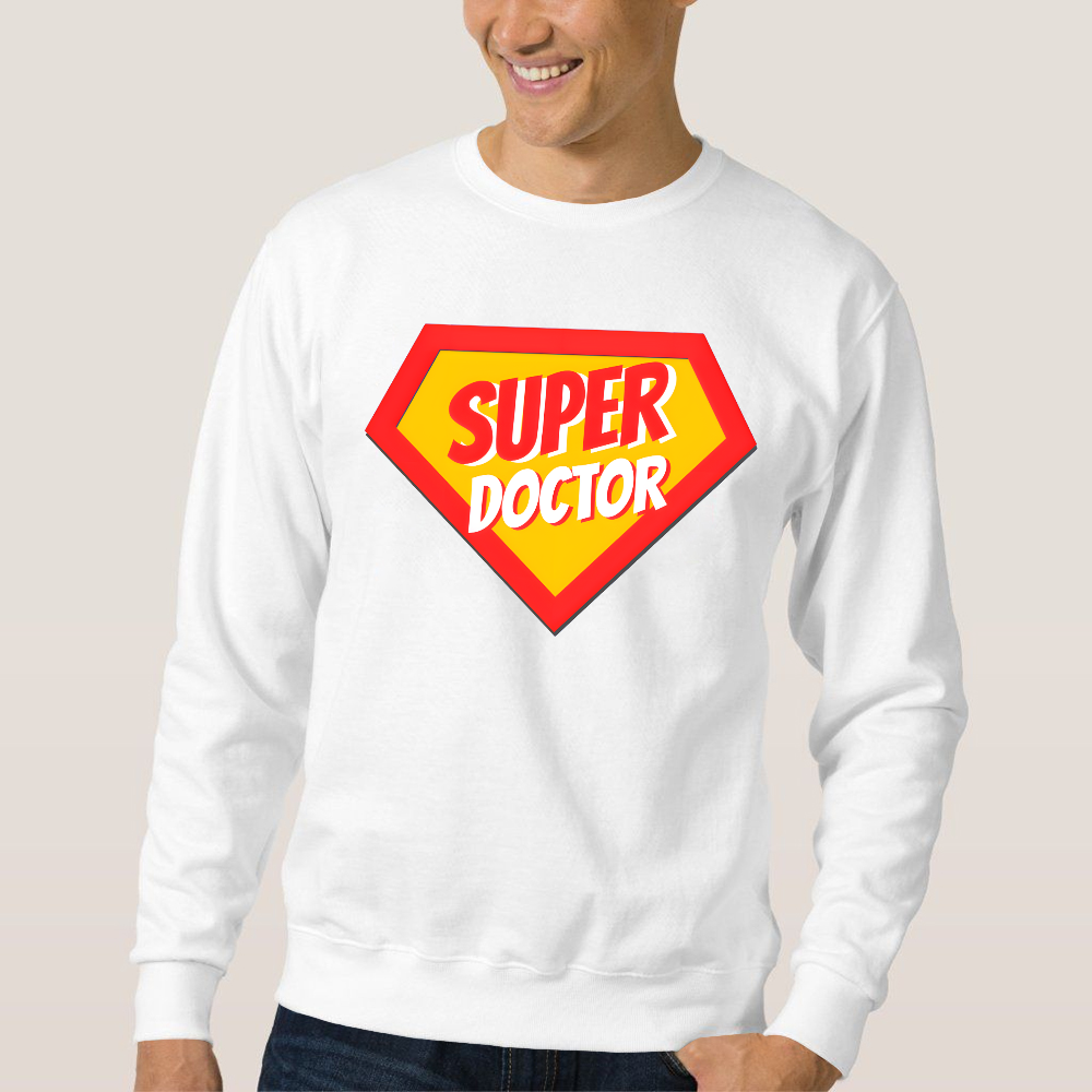 Super Doctor Cotton Pullover Sweatshirt