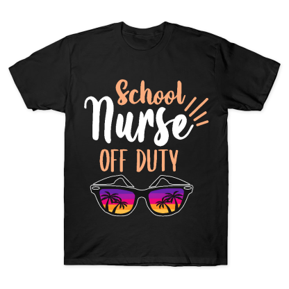 School Nurse Off Duty Cotton Doctor T-shirt