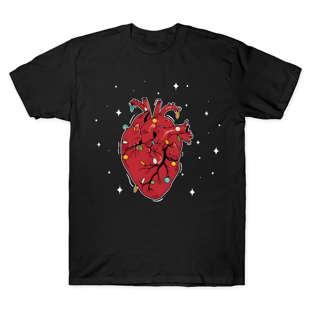 Heart Anatomy Christmas Cotton Doctor T-shirt