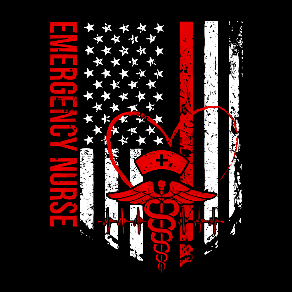 RN Nurse Flag Cotton Doctor T-shirt