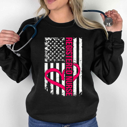 Registered Nurse Cotton Pullover Sweatshirt