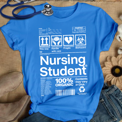 School Of Nursing Student Gift Cotton Nurse T-shirt