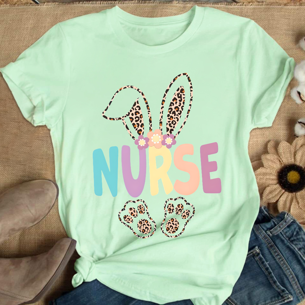 Easter Bunny Cotton Nurse T-shirt