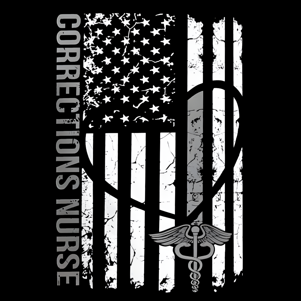 Corrections Nurse Flag Cotton Pullover Sweatshirt