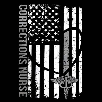 Corrections Nurse Flag Cotton Pullover Sweatshirt