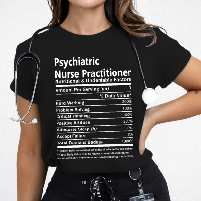 Psychiatric Nurse Practitioner Cotton Nurse T-shirt