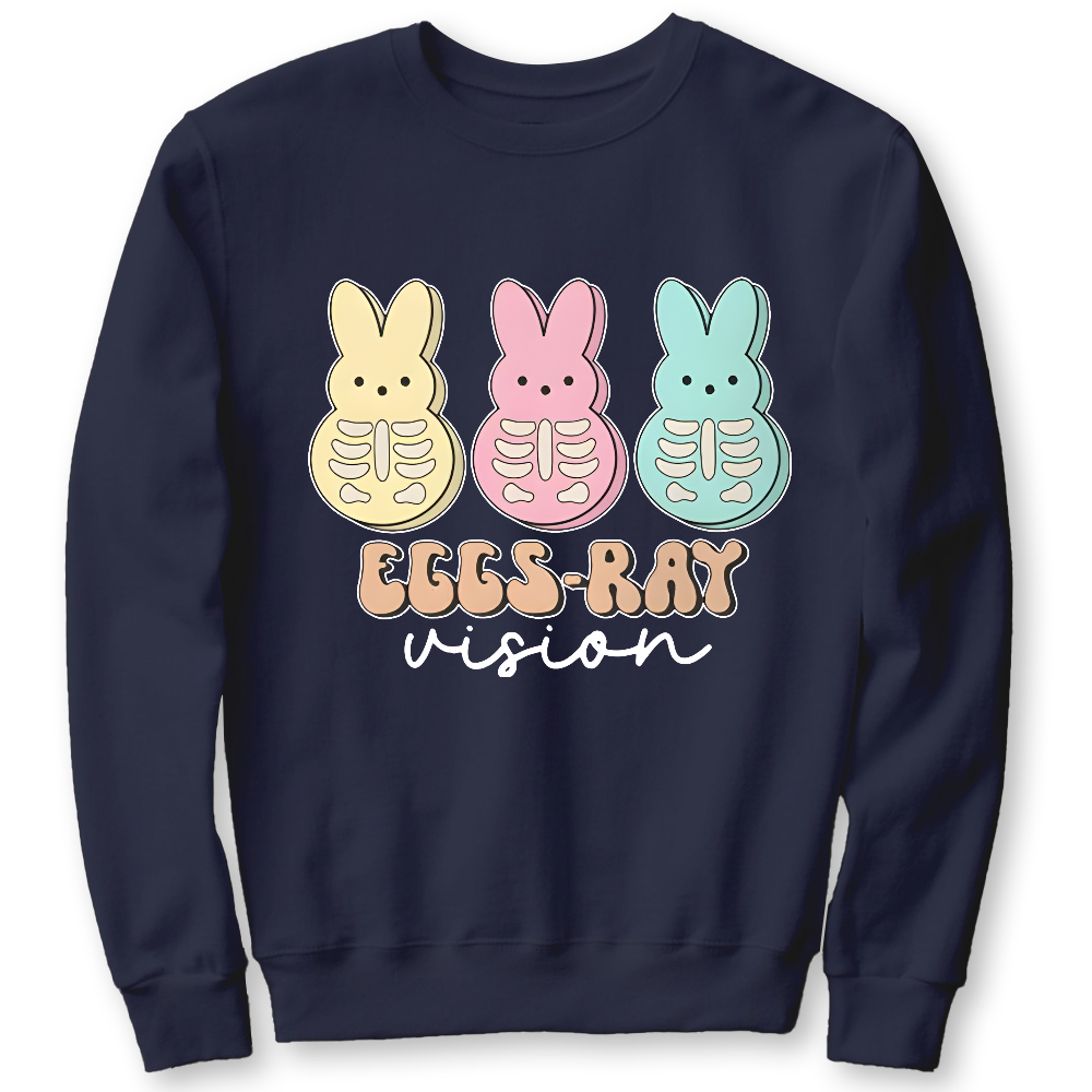 Eggs Ray Vision Radiology Cotton Pullover Sweatshirt