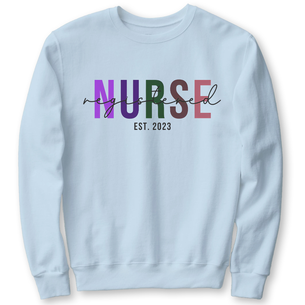 Registered Nurse Cotton Pullover Sweatshirt