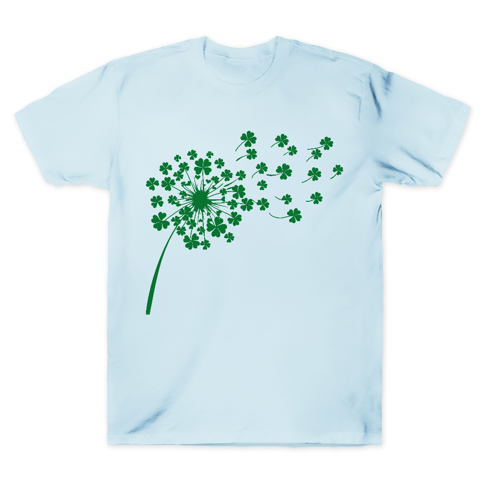 Green Shamrock Irish Clover St Patricks Day Cotton Doctor T-shirt