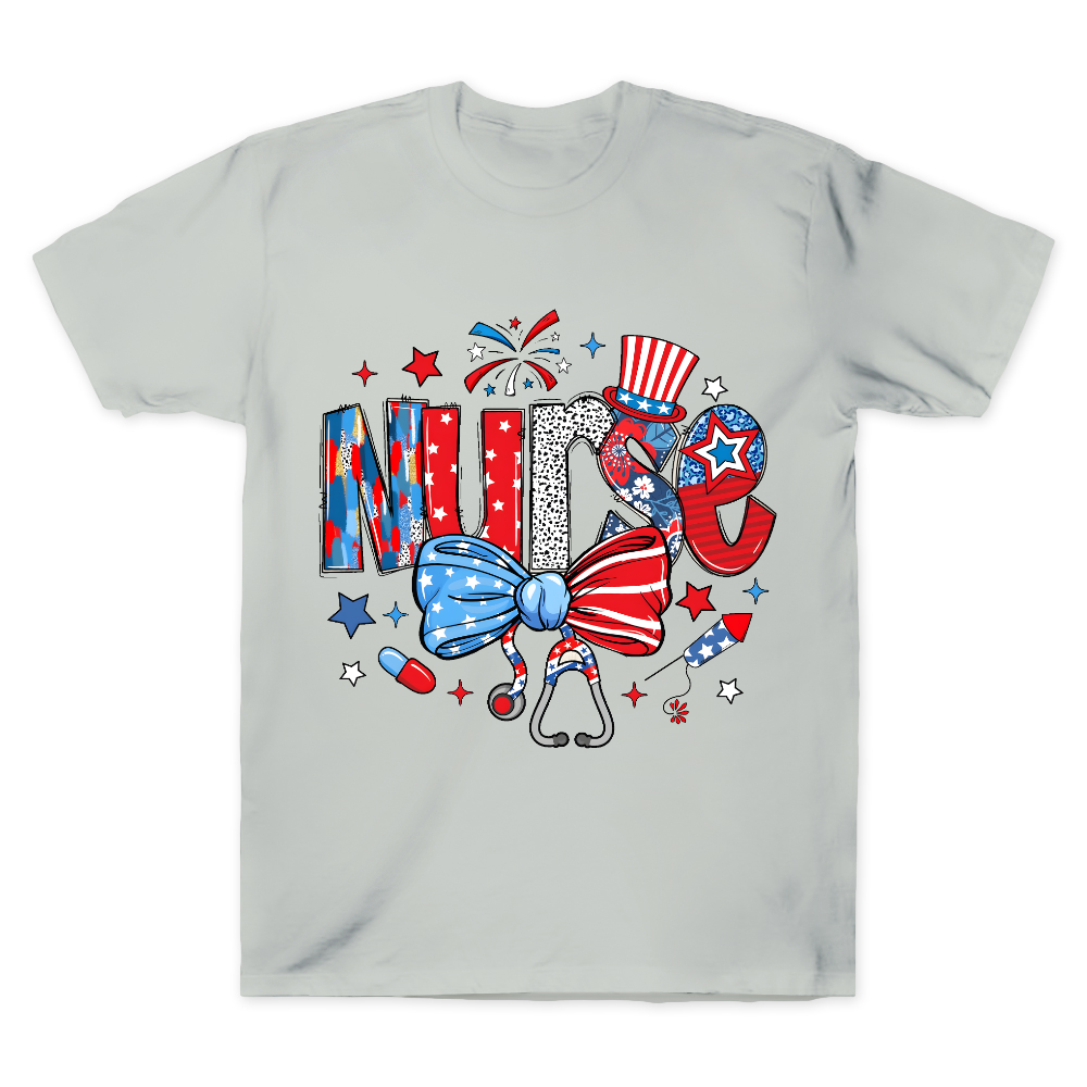 Retro Coquette USA Nurse Cotton Doctor T-shirt