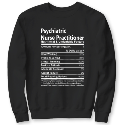 Psychiatric Nurse Practitioner Cotton Pullover Sweatshirt