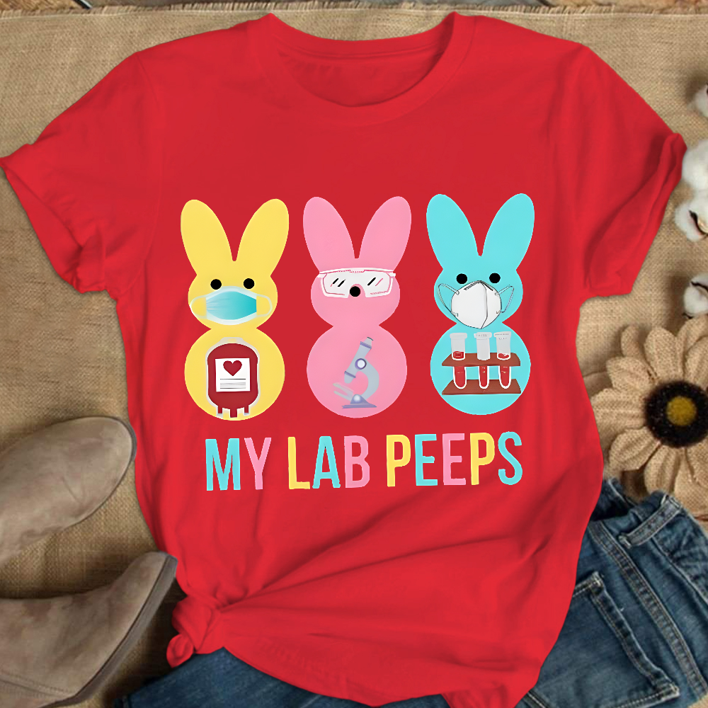 My Lab Peeps Cotton Nurse T-shirt