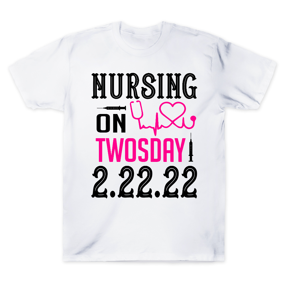 Nursing School On TwosDay Cotton Doctor T-shirt
