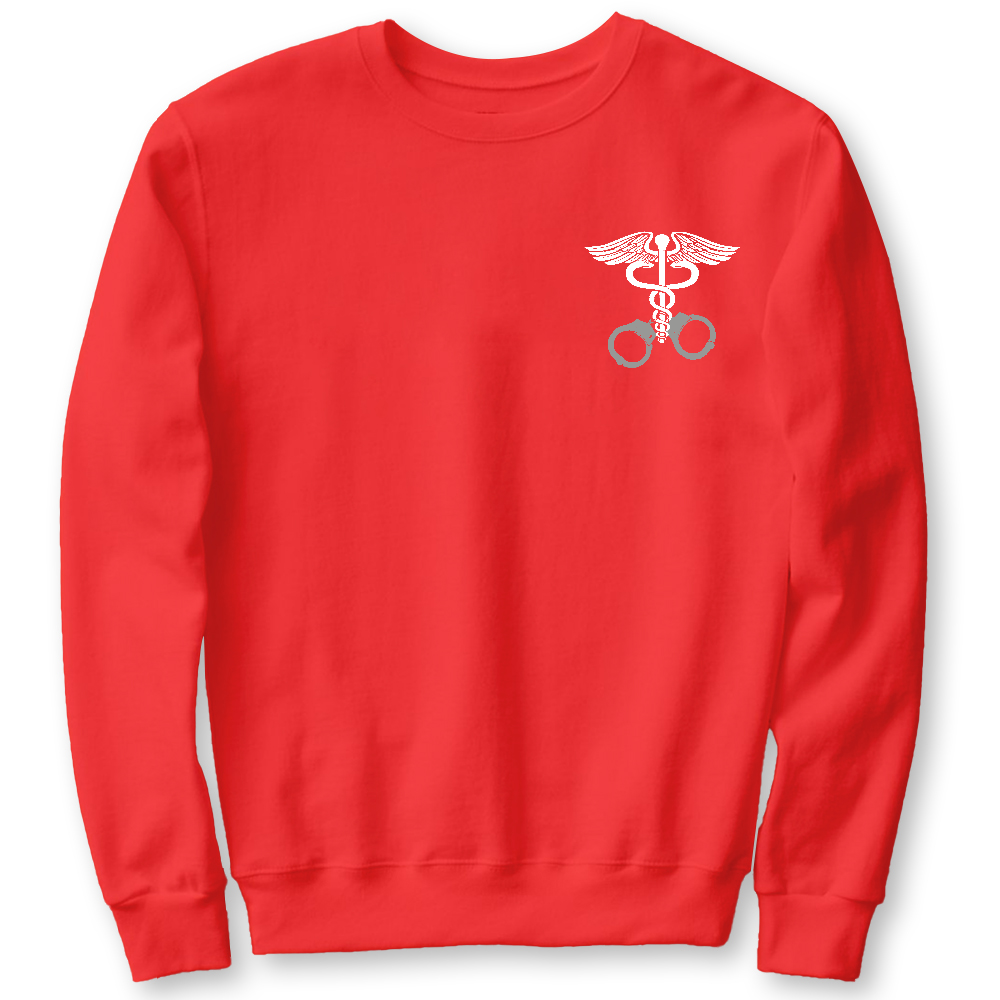 Nurse Symbol Cotton Pullover Sweatshirt