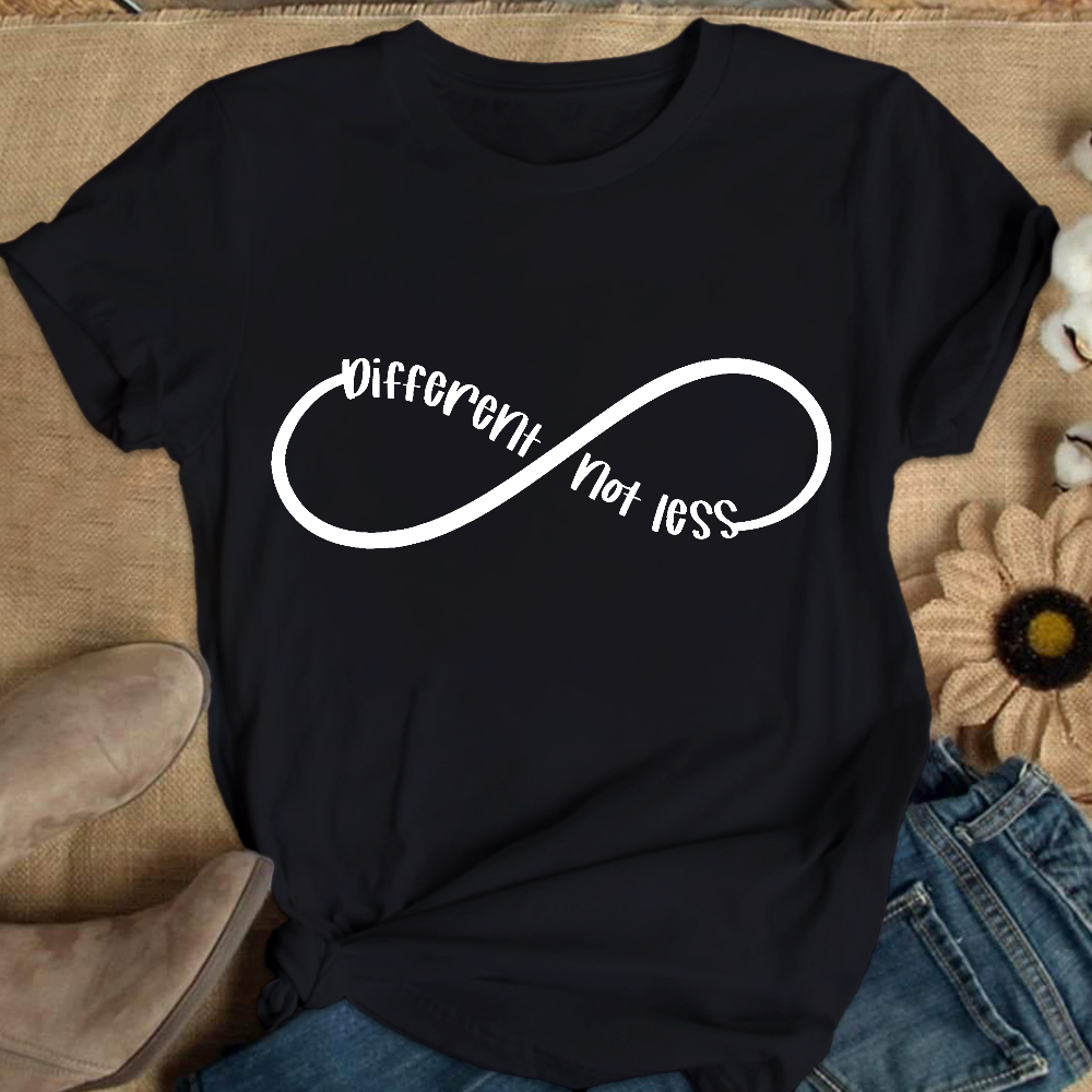 Different Not Less Autism Awareness Cotton Nurse T-shirt
