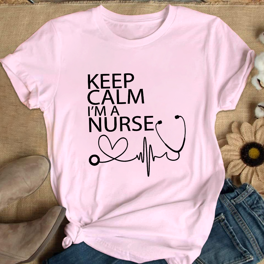 Keep Calm I‘m A Nurse Cotton Nurse T-shirt
