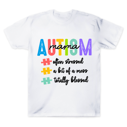 Autism Mom Gift Cotton Doctor T-shirt